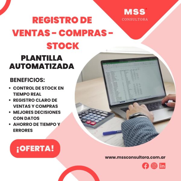 REGISTRO Y CÁLCULO DE VENTAS - COMPRAS - PRECIOS - STOCK - Image 2
