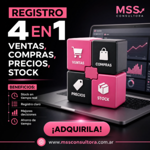 REGISTRO Y CÁLCULO DE VENTAS - COMPRAS - PRECIOS - STOCK